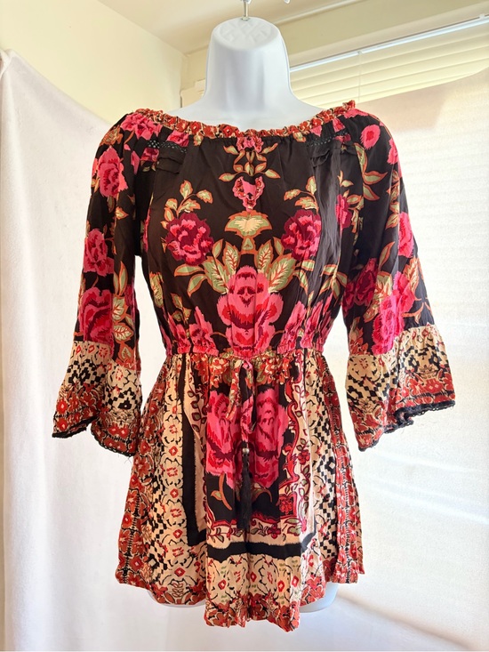 Angie Pants - Vtg 90s Angie floral romper